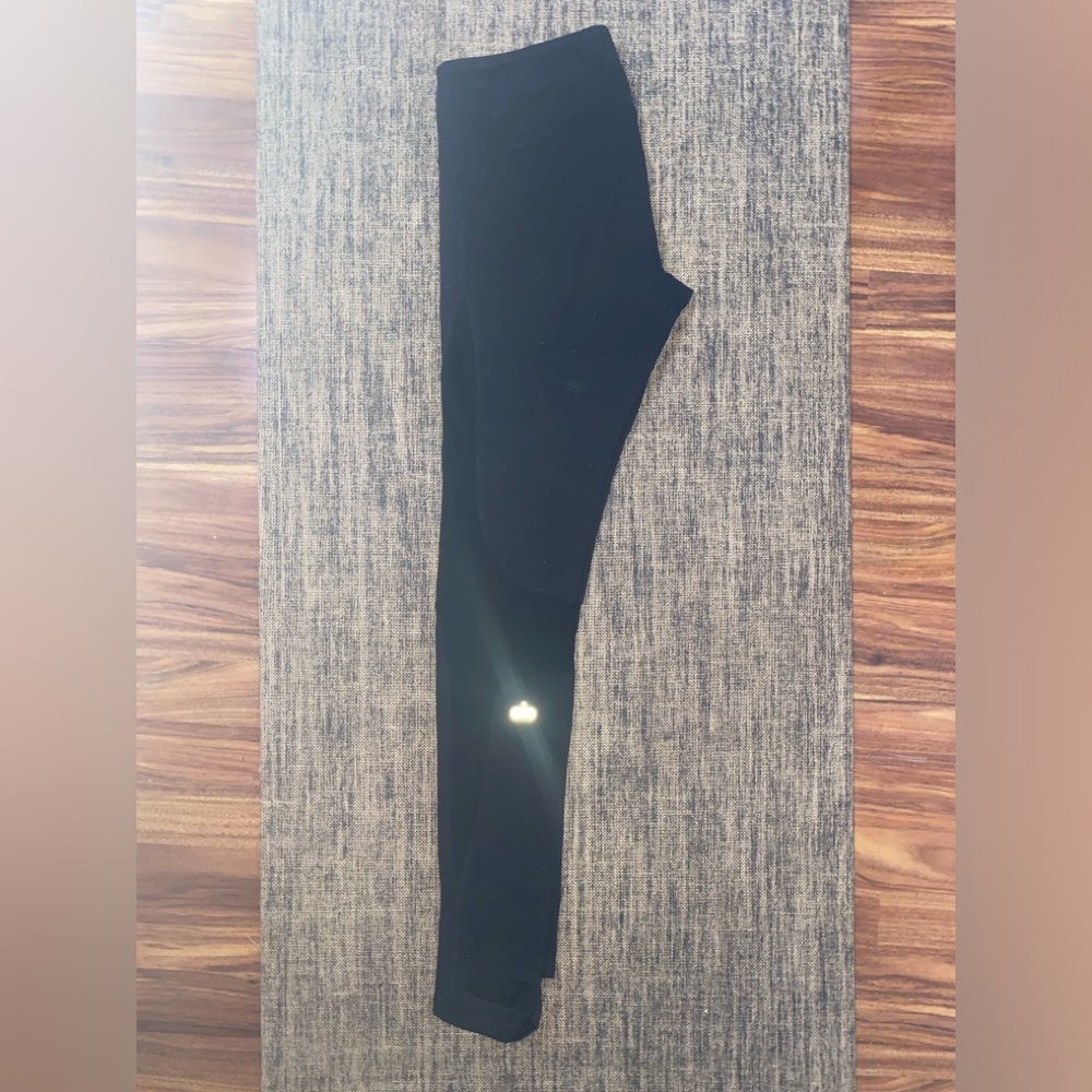 ALO , M , high rise mesh leggings  with heel stirrups